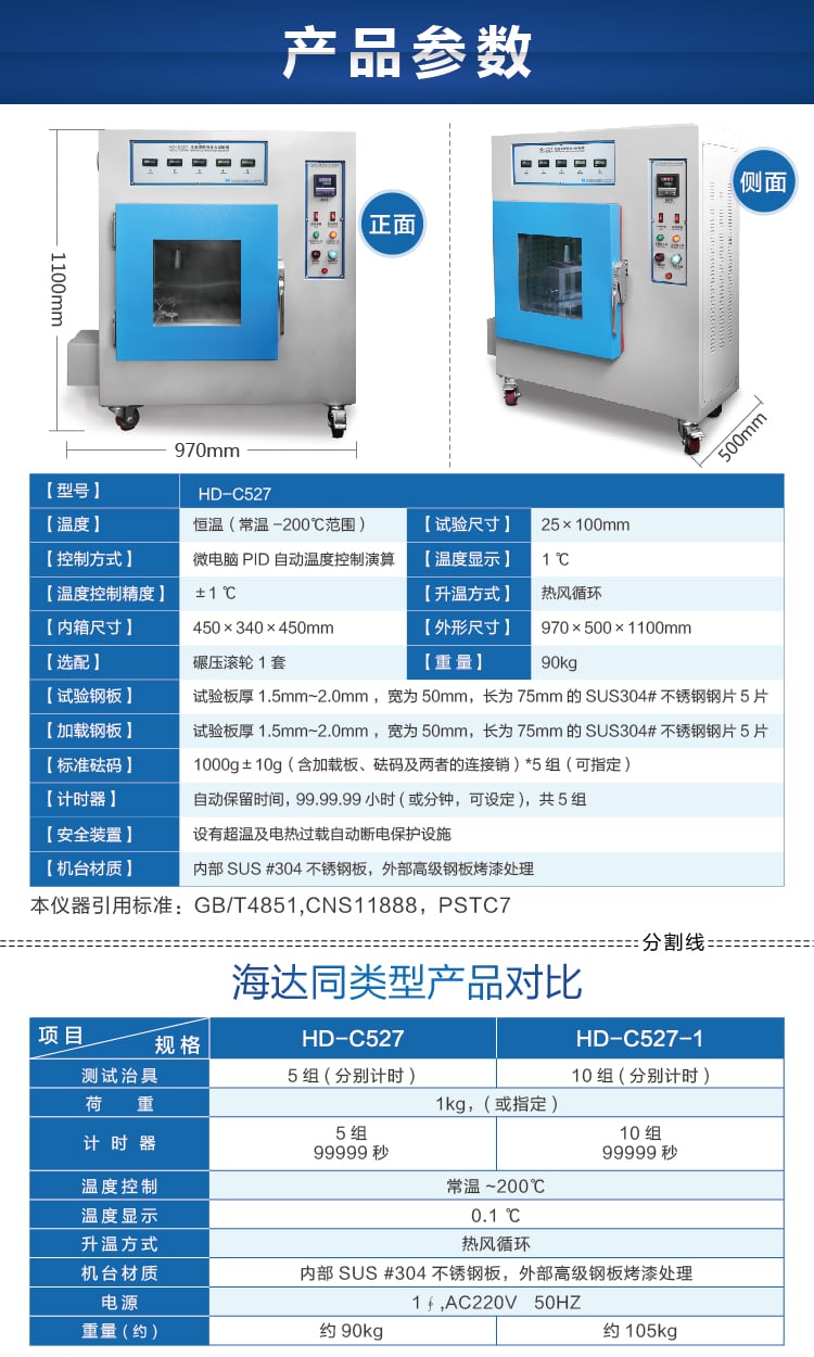 HD-C527恒溫膠帶保持力試驗(yàn)機(jī)(5組)-06 HD-C527恒溫膠帶保持力試驗(yàn)機(jī)(5組)-06